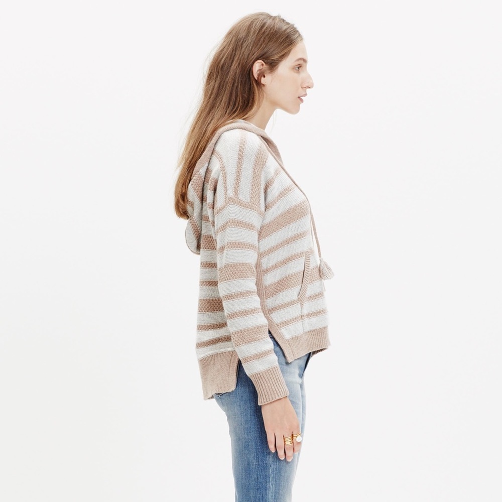 Madewell Natural Striped Hoodie